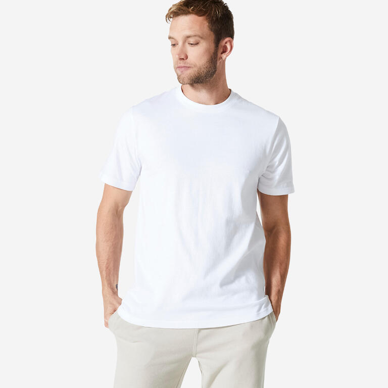 Decathlon футболка однотонная х/б / 2XL / Белый