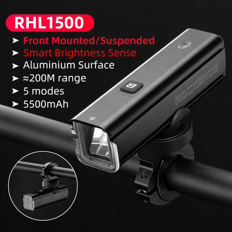 Фонарь велосипедный передний ROCKBROS RHL / 1500 Lum