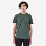 Decathlon мужская беговая футболка / L / Темно-зеленый