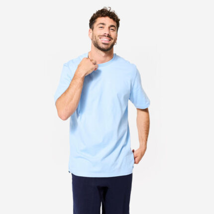 Decathlon мужская спортивная футболка с коротким рукавом / M / Голубой