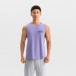 Decathlon мужская спортивная майка / M / Фиолетовый