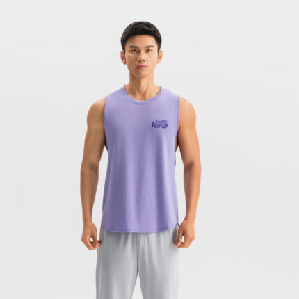 Decathlon мужская спортивная майка / M / Фиолетовый