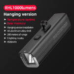 Фонарь велосипедный передний ROCKBROS RHL (GoPro mount) / 1000 Lum